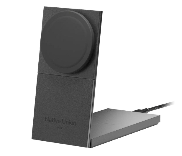Native Union Rise 2-in-1 Qi2 wireless charger black - 1288639 - zdjęcie